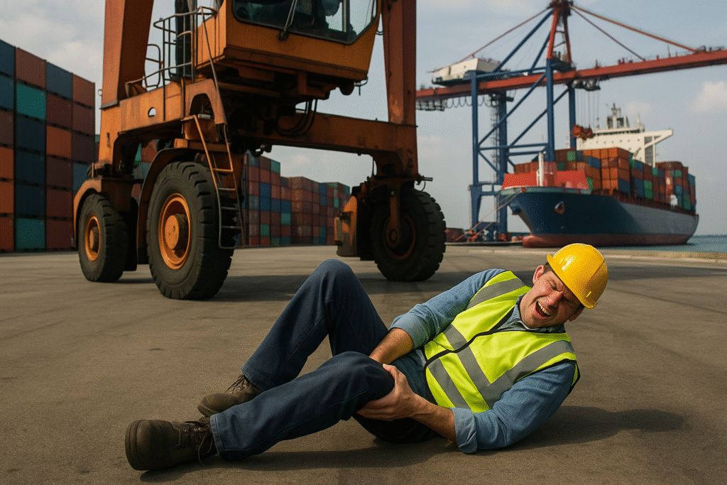 Houston maritime injury lawyer representing longshoremen at Barbours Cut Terminal