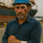 Longshore worker reporting injury to supervisor at Port of Houston.