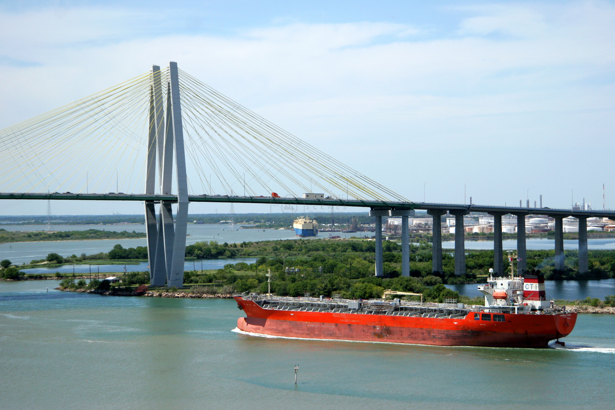 Longshoreman working at a Baytown port facility