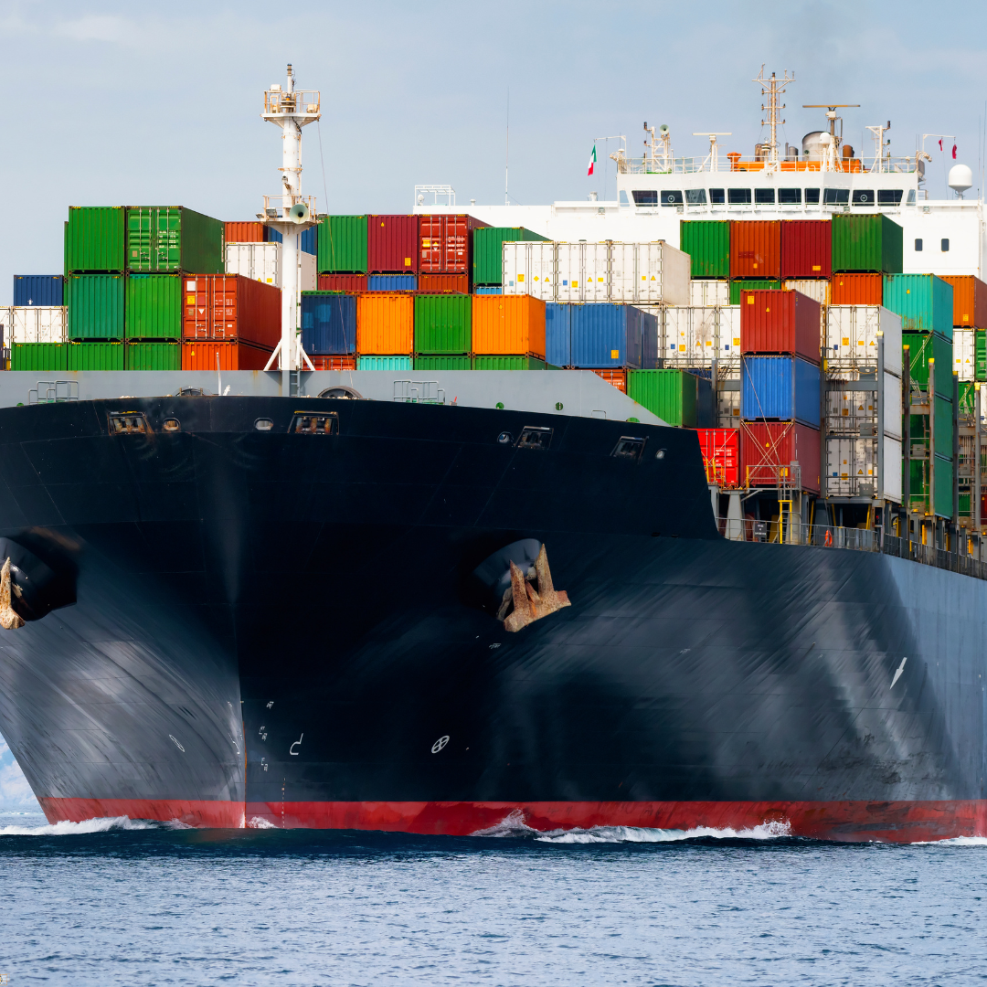 Crew member handling mooring lines on vessel at Brownsville Ship Channel