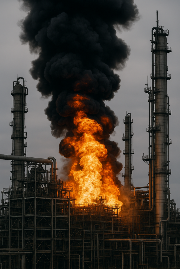 Emergency crews responding to LyondellBasell Bayport facility fire in La Porte Texas