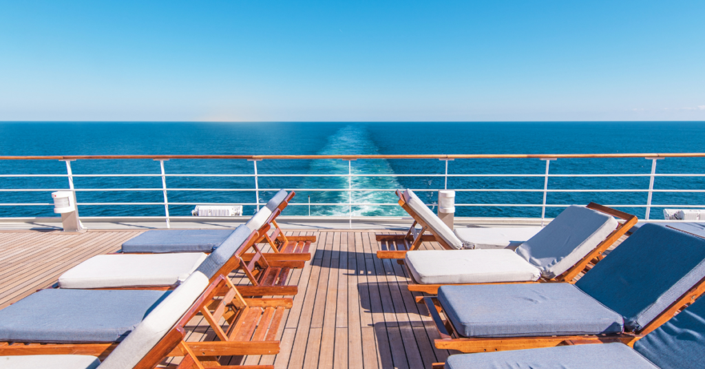 Cruise ship at sea representing cruise line sexual assault cases and maritime passenger safety