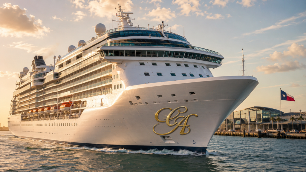 Cruise ship departing Galveston for an article about cruise passenger injury claims